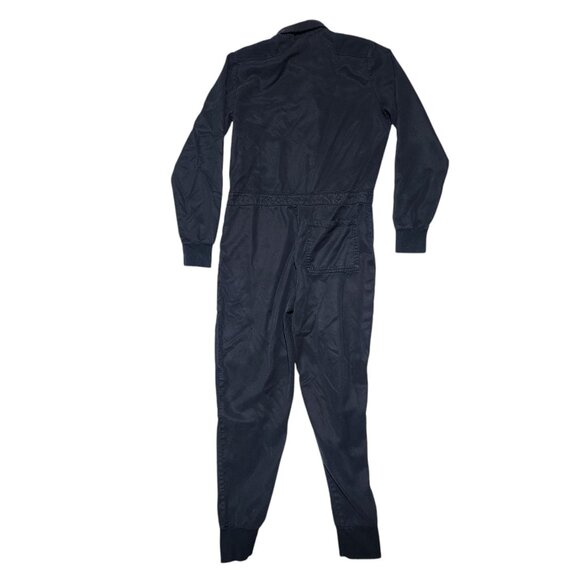 Young Fabulous & Broke XS Black Long-Sleeve Tencel Jumpsuit Button-Front Closure - Picture 2 of 12